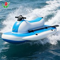 2 Person Inflatable Electric Jet Ski High Speed Motorized Water Boat For Outdoor Water Sport