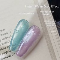 Versatile High-Transparent Clear Water Drop Top Coat Gel Nail Polish Clear Water Drop Design Nail Art Functional Gel