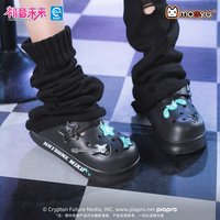Moeyu Hatsune Miku Slippers Cosplay Costume Shoes Men Women Cartoon Home Slipper Casual Outside Shoe DIY Soft Adhesive