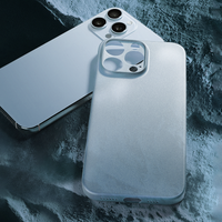 0.3mm Ultra Thin Transparent Matte Phone Case For iPhone 16 15 14 13 12 11 Pro Max Plus Mini Hard Cover Frosted Soft Shell