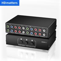 RGB component Switch selector box 3 in 1 out 5 RCA L/R Ypbpr component Switch AV Switcher hub for PS2 Wii Xbox DVD HDTV