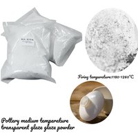500g Pottery Transparent Glaze Powder Handmade Arts and Crafts DIY Ceramics Medium Temperature Electric Kiln Glaze Colorant