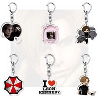 RE4 Resident Evil 4 Standee Leon Scott Castle Reset Kennedy Keychain Acrylic Stand Model Plate Wholesale Game Related Products