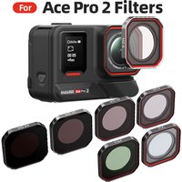 AliExpress SZKOSTON For Insta360 Ace Pro 2 UV ND8 ND16 ND32 ND64 Filter Waterproof Anti Glare Lens Protector Cycling Surf Travel Camera Accessories