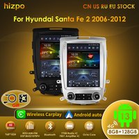 Hizpo Android 13 Autoradio Multimedia Für Hyundai Santa Fe 2 2006-2012 Video Player Navigation GPS 2din Auto Carplay