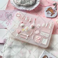 Makeup Accessories Resin Casting Mold Silicone Mold Accessories Resin Liquid Mold Resin Keychain Silicone Mold Resin Mold
