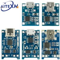 Type-c / Micro USB 5V 1A 18650 TP4056 Lithium Battery Charger Module Charging Board With Protection Dual Functions Protect Board