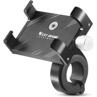 AliExpress West Biking WEST BIKING Cycling Phone Holder Lightweight Aluminum Alloy Bike Handlebar Phone Bracket Phone Mount MTB Road Bike Accessories