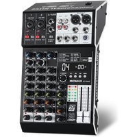 FULODE 4-Channel Professinal Audio Mixer With 99DSP Effects Mixing Board For Bluetooth 5.0 USB Microphones Instruments XLR Input