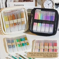 NEW Color Pen Pouch Hand Accounting Large Capacity Pen Storage Bag Can Hold 36/108 Gel Pens Case Portable Stationery Bag