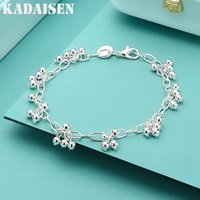 Beautiful 925 Sterling Silver Bracelets Nice For Wedding Women Chain Bracelet Charm Beads Fashion Gorgeous Jewelry Wholesale
