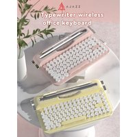 Ajazz AF84 wireless membrane silent typewriter keyboard, Bluetooth/2.4G dual-mode connection, stand for tablet and mobile phones
