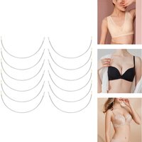 Universal Fit Stainless Steel Bra Underwire 6 Pairs Lot for DIY Sewing Bra Making Replacement Underpads for Handmade Craft Acc