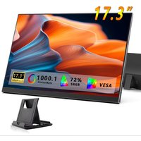 17.3 Inch Portable Monitors 72%sRGB 1600*900P HD IPS With Type-C Mini HDMI For Laptop Phone TV Mac PS4/5 XBox PC PS Dack Switch
