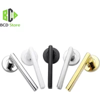BCD 2PCS/set 304 Stainless Steel Barn Door Handles For Interior Doors Indoor Room Outdoor Wooden Door Handles Without Lock 1Pair