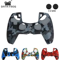 DATA FROG Camo Silicone Protective Skin Cover for PS5 Controller Anti-Slip Grip Case Gaming Accessories