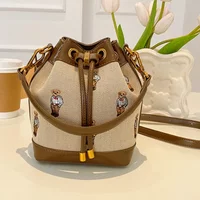 Drawstring Bucket Bag Large Capacity Women's Handheld Crossbody Messenger Bag Large Capacity Handheld Shoulder Armpit Bag