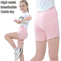 Girls Dancing Shorts Yoga Pants Summer High-elastic Sports Shorts for Kids High-waisted Slim-fit Children's Tight Capris Shorts