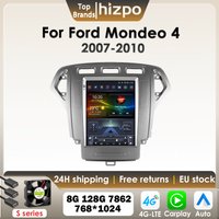 Hizpo 9,7 "Carplay Android 13 Autoradio Für Ford Mondeo 4 2006-2010 Auto Intelligente Systeme Vertikale Bildschirm GPS BT RDS DSP 7862