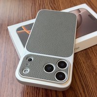 Luxury Matte Instant 17 Imitation Leather Phone Case For iPhone 17 Pro Max 16 15 14 Pro 13 12 11 17 Shockproof Soft Bumper Cover