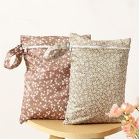 HappyFlute-Reusable Wet Dry Bag, Waterproof, Leak-Proof, Quick-Drying, Nappy Changing, Travel Wetbag, New, 2 Pcs Sets, 26x36cm