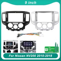 Car Radio frame Accessory Double Din 9 Inch Plastic Fascia Panel for Nissan NV200 2010-2018 Dashboard Mount Kit