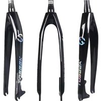 AliExpress TOSEEK Carbon Fiber Fork MTB Bicycle Fork Mountain Bike Fork 26er 27.5er 29er Disc Brake 160mm Tapered Tube Fork QR 9*100mm