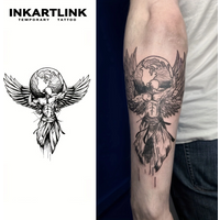 Angel Temporary Tattoo,Lasts To 15 Days New Technology Magic Waterproof Semi Permanent Sticker.