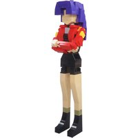 MOC Japanese Animation Misato Katsuragi Figure Building Blocks Model Misato Katsuragi Bricks Assemble Toys Kids Birthday Gifts
