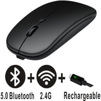 Rechargeable Bluetooth Mouse Wireless Dual Mode 5.2 Silent Computer gaming Ergonomic Mouse 2.4 USB for PC Laptops