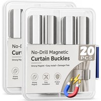 Nail Free Curtain Magnetic Clip Removable Window Curtain Closure Clip Adjustment Magnet Buckles Detachable Screen Fixed Fastener