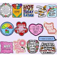 "I need a redbull" Quotations Enamel Brooch Metal Pins Backpack Collar Lapel Badges Men Women Fashion Jewelry Collection Gifts