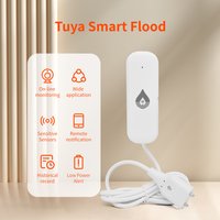 Tuya WiFi Zigbee Water Leak Alarm Sensor Smart Water Level Detector Smart Life APP Remote Monitoring Safety Water Leak Detector