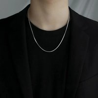 LUXUSTEEL 3mm Width 45cm 50cm 55cm 60cm Silver Color Snake Chains Necklace For Women Men Stainless Steel DIY Accessories Gift