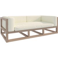 Luxury Teak Garden Sofa Set Furniture Weather Resistant Patio Outdoor Furniture With Waterproof Sponge Seat Cushion