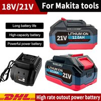 21V Lithium Battery 6.0Ah 9.0Ah 12.0AhCapacity Indicator Rechargeable For Makita 18V Battery Pin Power Tool DDF487 BL1850 BL1860