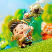 Hot Toys Genuine Disney Pixar Balloon Cosbi Mini Figure Blind Box Collectible Inside Out Cute Action Doll Birthday Gifts