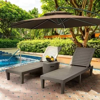 #For Outdoor Chaise Lounge Chairs Set of 1/2/4 with Adjustable Backrest, Sturdy Loungers for Patio&Poolside, Easy Assembly&Water