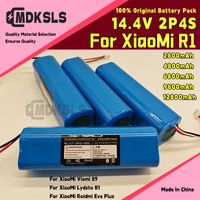 For XiaoMi Viomi S9 Lydsto R1 Roidmi Eve Plus 14.4V 2026 100% Original lithium battery 2P4S 4800mAh 6800mAh 9800mAh 12800mAh