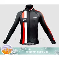 AliExpress NONE MEN Cycling Fleece Jersey Man Maillot Thermal Men's Outfit Winter Bicycle Clothes keep out the cold Long Sleeve jacket Clothing