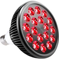E26/E27 54W Red&Infrared Light Lamp for Skin Care Beauty,Recovery on Multiple Parts of The Body Reduce Fatigue 660nm&850nm Bulb