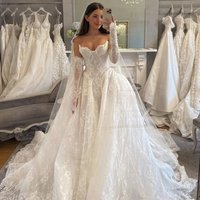 White Elegant Lace Wedding Dress Sweetheart Sheath Corset Corset Lace Up Train Bohemian Bridal Gowns Custom Formal Occasion
