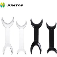 JUMTOP 4Pcs Dental T-Shape Retractor Mouth Opener Double Head Orthodontic Teeth Mouth Opener Dentistry Tools