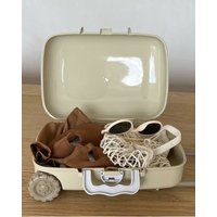 Kids Mini Rolling Suitcase Outdoor Toy Storage Trolley Case Portable Mini Luggage for Children Camping Travel Outdoor Daily Use