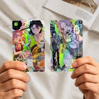 Mitsuki Koga Aya tgswiiwagaa Laser shimmer Credit Card Skin Party Stickers for Visa Bank Card Bus Metro Access Card Decal Gift