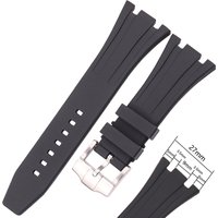 26 27mm Rubber Watchband For AP Soft Silicone Sport Waterproof Watch Band Black Blue Silicome Strap Accessories