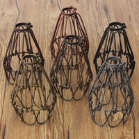 Industrial lighting E27 edison lampshade vintage cage lights lamp cage shade lighting DIY lampshade