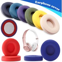 1 Pair New Replacement Ear Pads Earmuffs Colorful Ultra-soft Sponge Cushion For Beats Solo 3 Wireless Headphone Accessories
