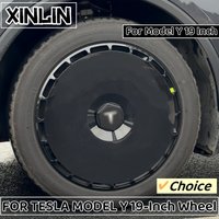 4PCS 19 Inch Wheel Hub Cap Hight Performance Replacement Wheel Hubcap For Tesla Model Y 2018-2025 Full Rim Cover Accessories