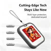 Mini Electronic Clicking NFC E-Ink Screen Desktop Ornament 1.54 inch E-Ink Screen Bag Charm Wall Decoration Pet Ornament